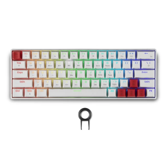 Gaming Πληκτρολόγιο Spartan Gear - Pegasus 2 RGB Wired  Wireless 63 keys Mechanical Gaming Keyboard (color: White)