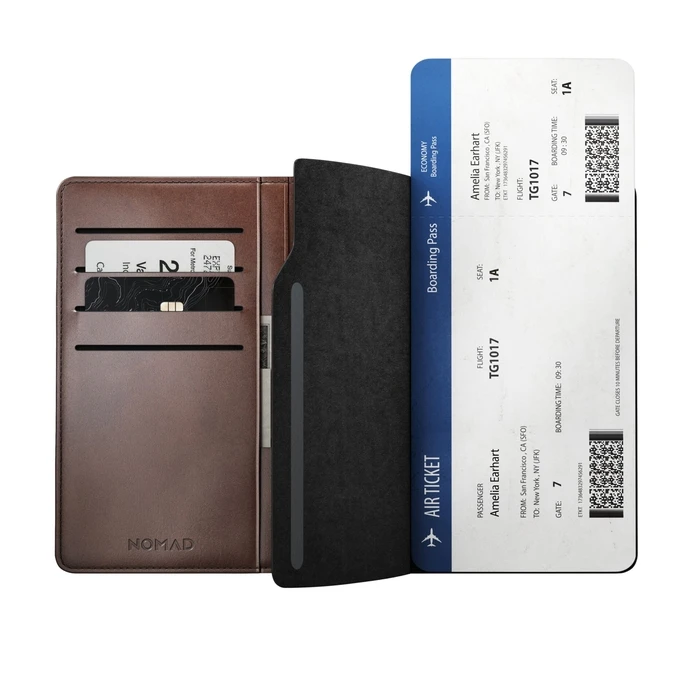 Nomad Δερμάτινο Πορτοφόλι Διαβατηρίου Horween - Rustic Brown