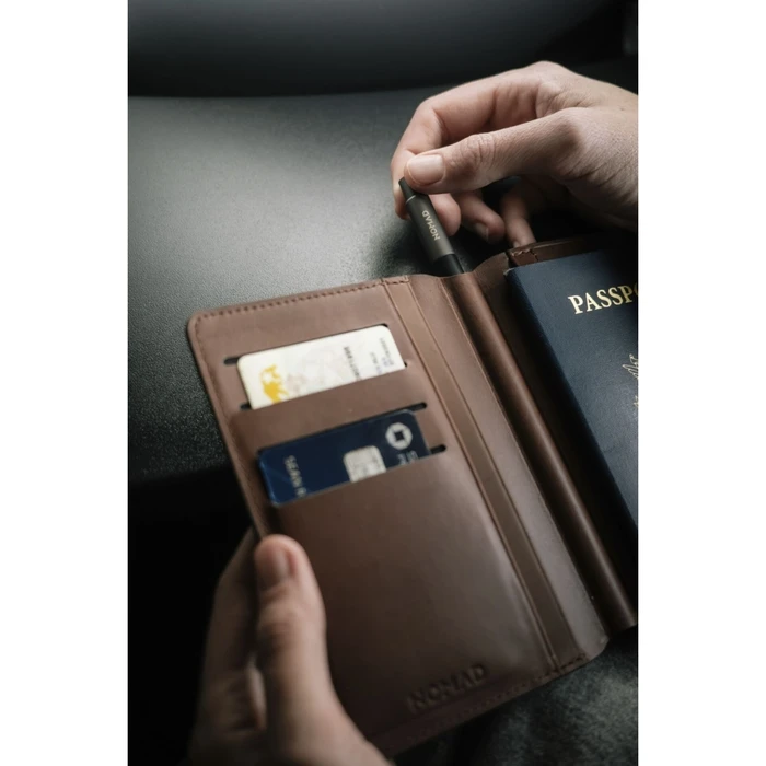 Nomad Leather Passport Wallet Pen Edition - Rustic Brown
