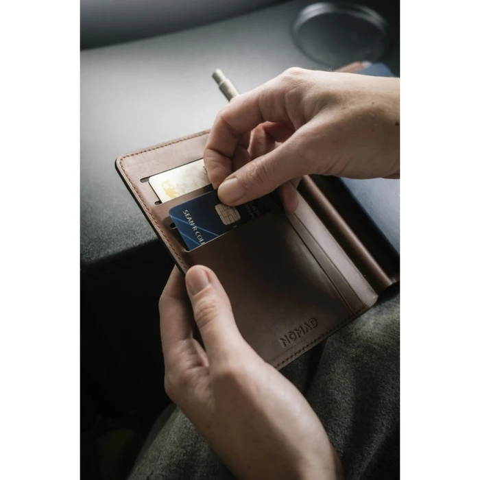 Nomad Leather Passport Wallet Pen Edition - Rustic Brown
