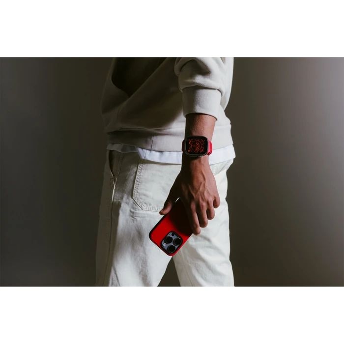 Nomad Sport Case για iPhone 15 Pro - Night Watch Red (MagSafe Συμβατό)