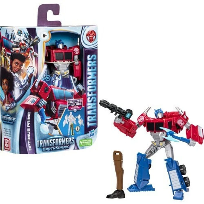 Hasbro Transformers: Earthspark - Optimus Prime Deluxe Class Action Figure (F6735)