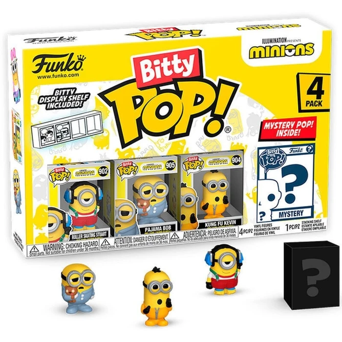 Φιγούρα Funko Bitty Pop! 4-Pack: Minions - Roller Skating Stuart Vinyls