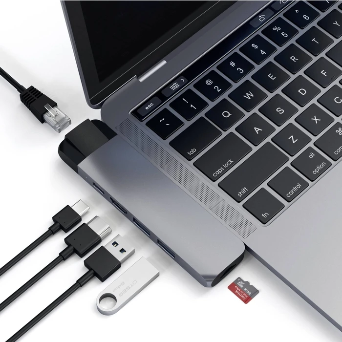 Satechi Type-C Pro Hub 4K HDMI με Ethernet (Space Gray)