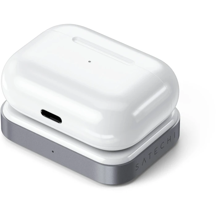 Satechi USB-C Βάση Ασύρματης Φόρτισης για AirPods (Γκρι)