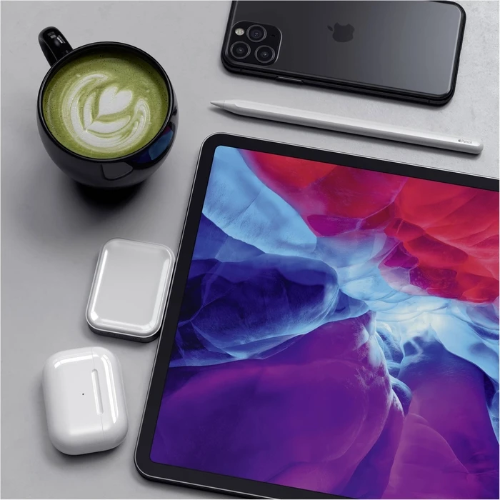Satechi USB-C Βάση Ασύρματης Φόρτισης για AirPods (Γκρι)