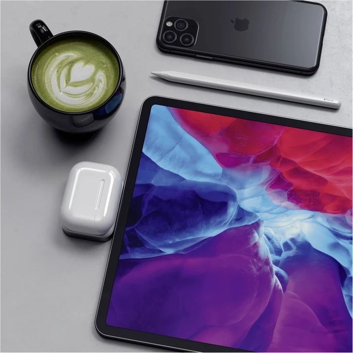 Satechi USB-C Βάση Ασύρματης Φόρτισης για AirPods (Γκρι)