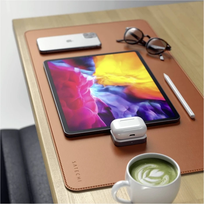 Satechi USB-C Βάση Ασύρματης Φόρτισης για AirPods (Γκρι)