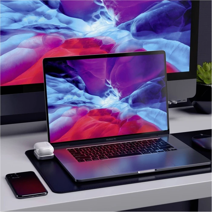 Satechi USB-C Βάση Ασύρματης Φόρτισης για AirPods (Γκρι)