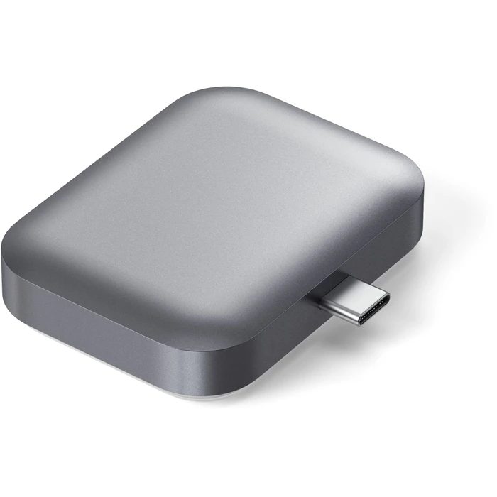 Satechi USB-C Βάση Ασύρματης Φόρτισης για AirPods (Γκρι)