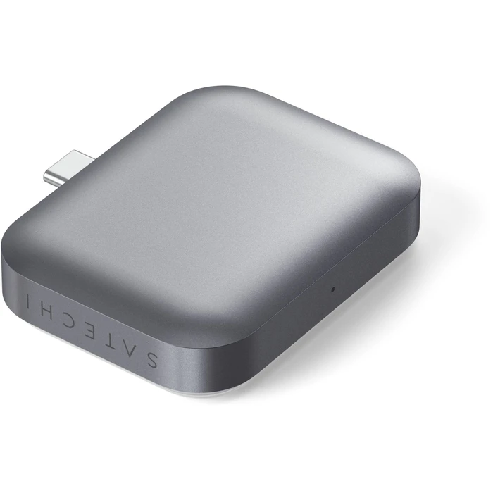 Satechi USB-C Βάση Ασύρματης Φόρτισης για AirPods (Γκρι)