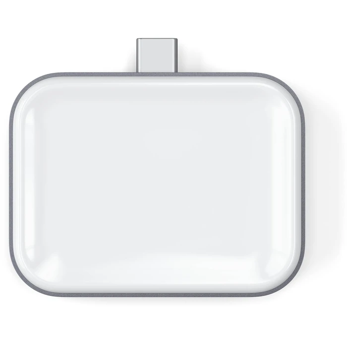 Satechi USB-C Βάση Ασύρματης Φόρτισης για AirPods (Γκρι)