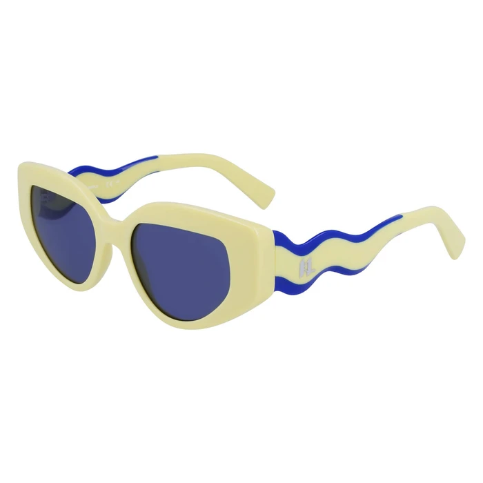 Karl Lagerfeld Γυναικεία Γυαλιά Ηλίου με Κίτρινο Σκελετό και Κίτρινο Φακό KL6144S-703