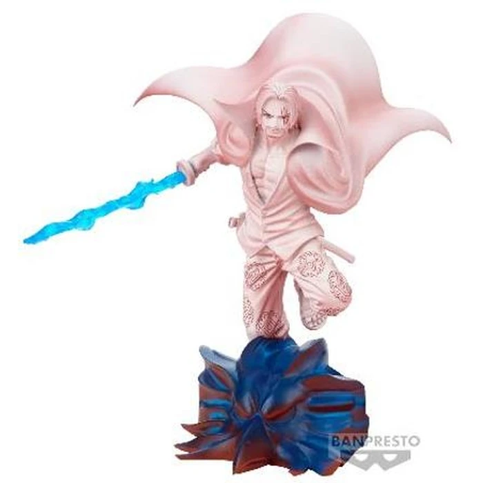 Banpresto Senkouzekkei: One Piece Film Red - Shanks Statue (11cm) (88408) EN,FR,ES,DE,NL,IT,PT,PL,AR Pack / Carton Box