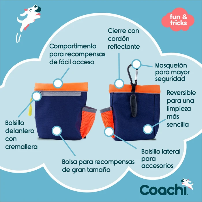 Κασετίνα Coachi Train & Treat Μπλε Κοράλι