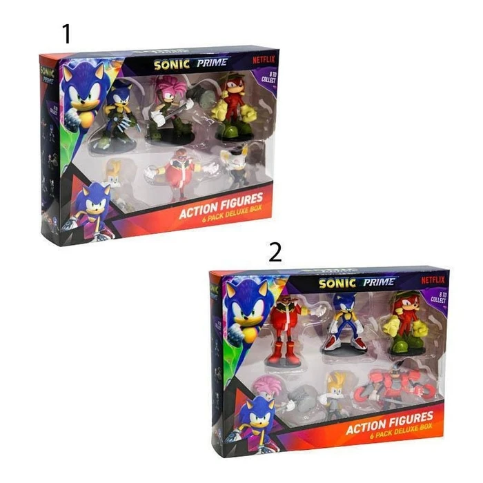 Μινιατούρα P.M.I. Sonic Prime - 6 Pack Deluxe Box (S1) Action Figures (7.5cm) (Random) (SON6070)