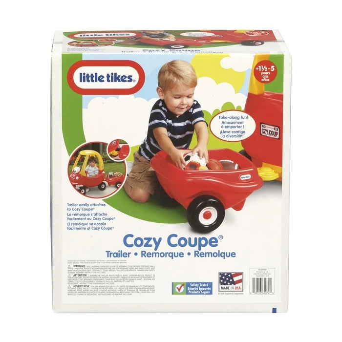 Περπατούρα Little Tikes Cozy Coupe Trailer Κόκκινο (620720E3X1)
