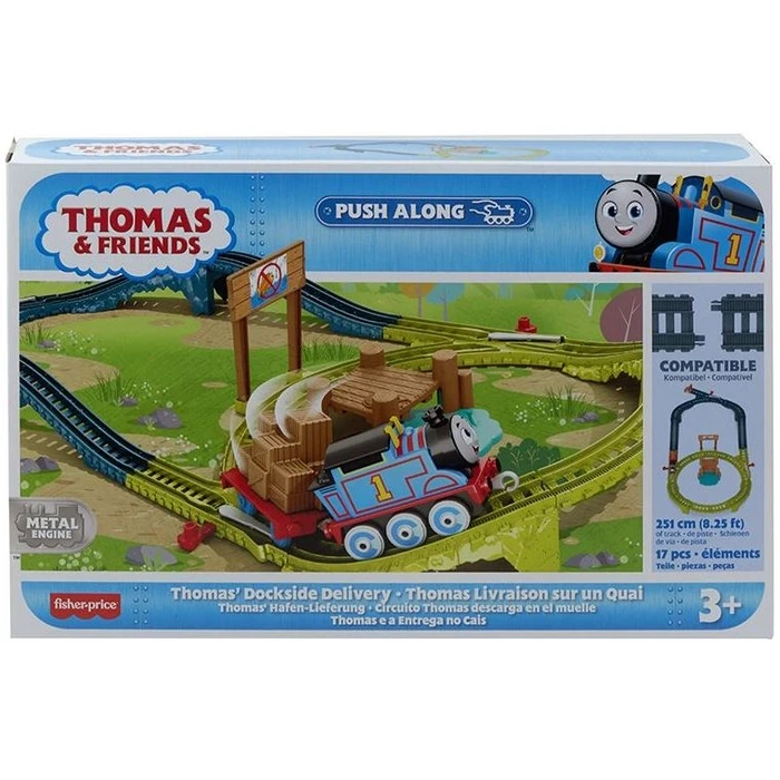 Τρένα  Σιδηρόδρομοι Fisher-Price Thomas  Friends: Push Along - Thomas Dockside Delivery (HPM64)