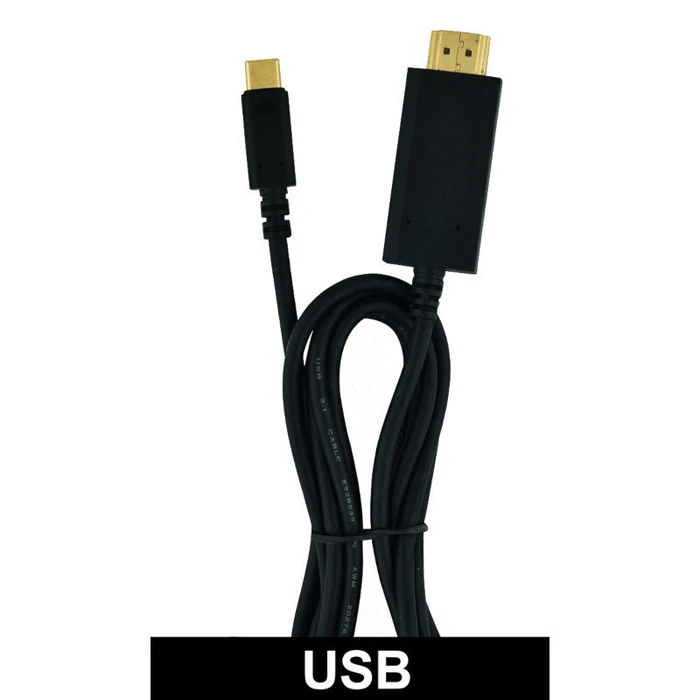 Καλώδιο HDMI Heitech 09001491 USB Type-C σε 4Κ HDMI αρσενικό 1.8 m