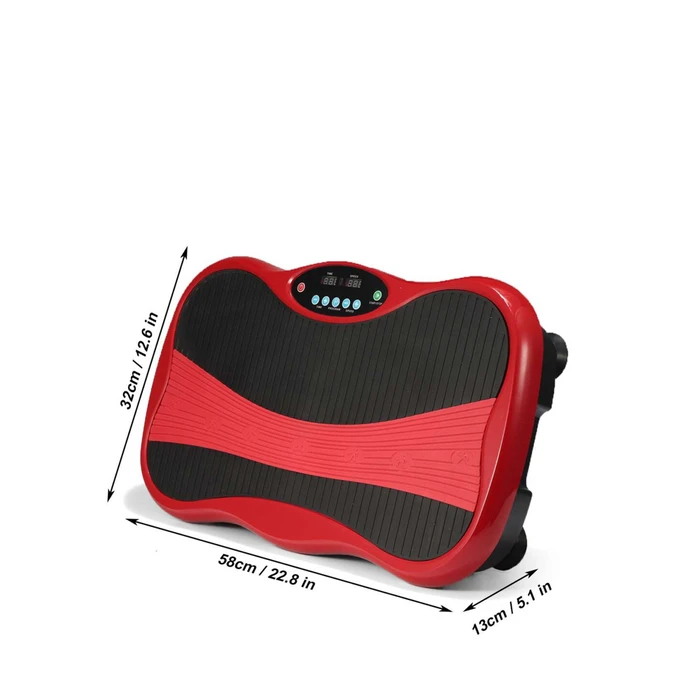 PowerPlate όργανο παθητικής γυμναστικής με ιμάντες μαύρο-κόκκινο
