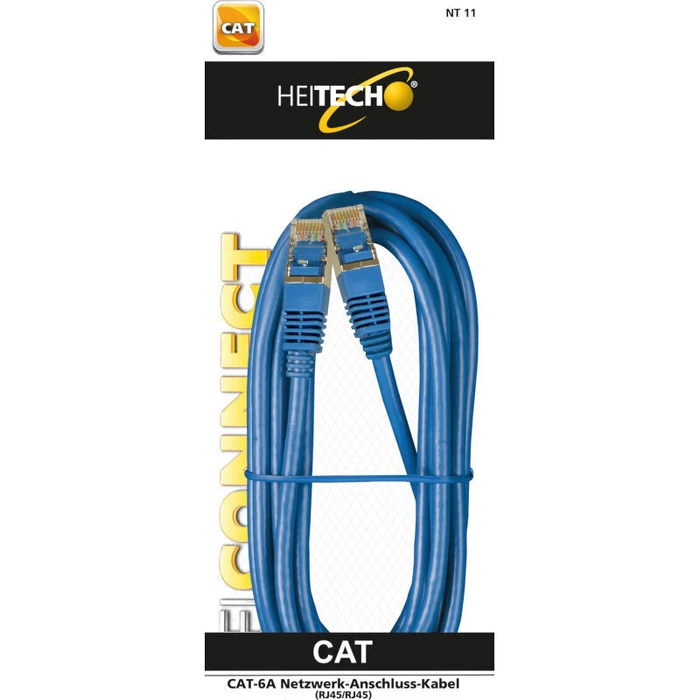 Καλώδιο Δικτύου Heitech 09004115 Cat-6a RJ45 σε RJ45 3 m