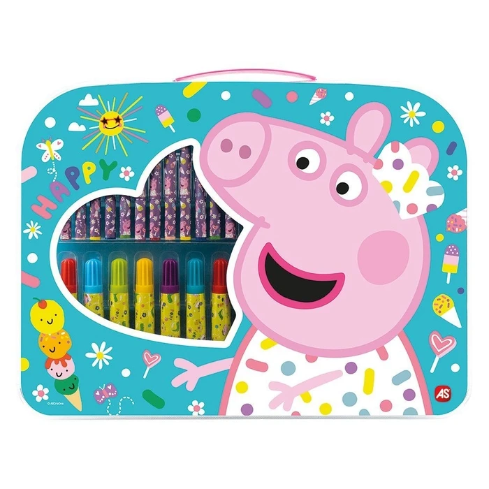 Σετ Ζωγραφικής AS Art Case Peppa Pig Painting Set (1023-66228)