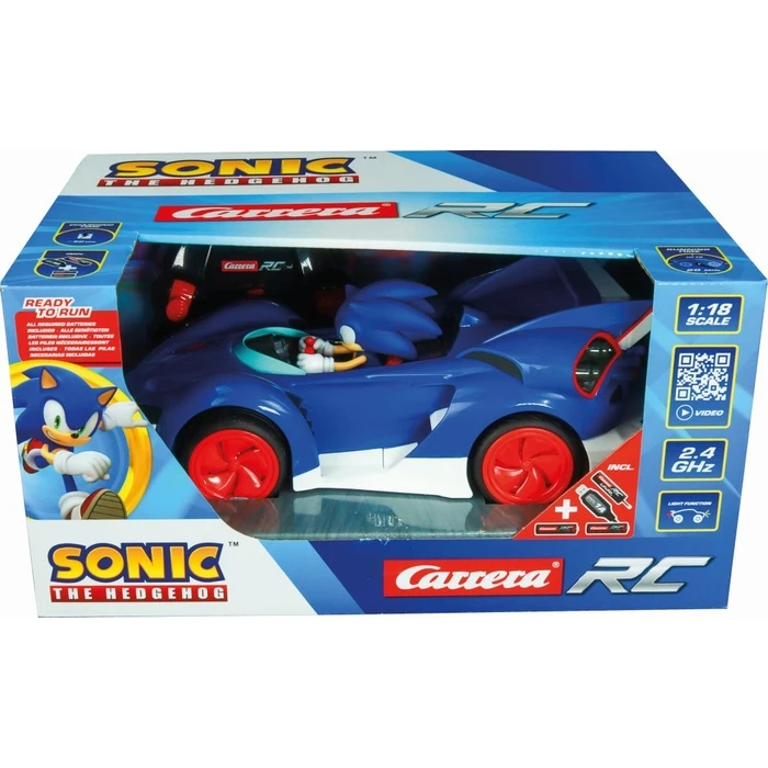Αυτοκίνητα Carrera R/C Car: 2,4GHz Team Sonic Racing - Sonic (Performance Version) - 1:18 (370201063)
