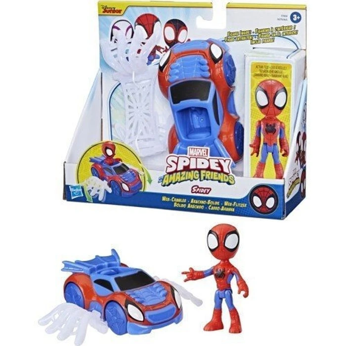 Hasbro Marvel: Spidey and his Amazing Friends - Spidey Web-Crawler (F7454) EN,DE,FR,ES,PT Pack / Carton Window Box without Plastic Film