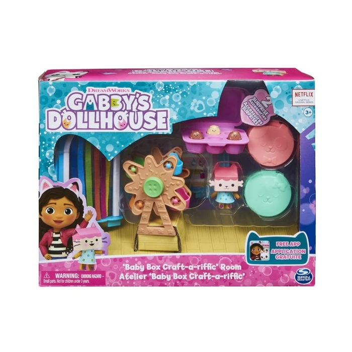Μινιατούρα Spin Master Gabbys Dollhouse: Baby Box Craft-a-riffic Room - Art Study Deluxe Room Set (6064151)