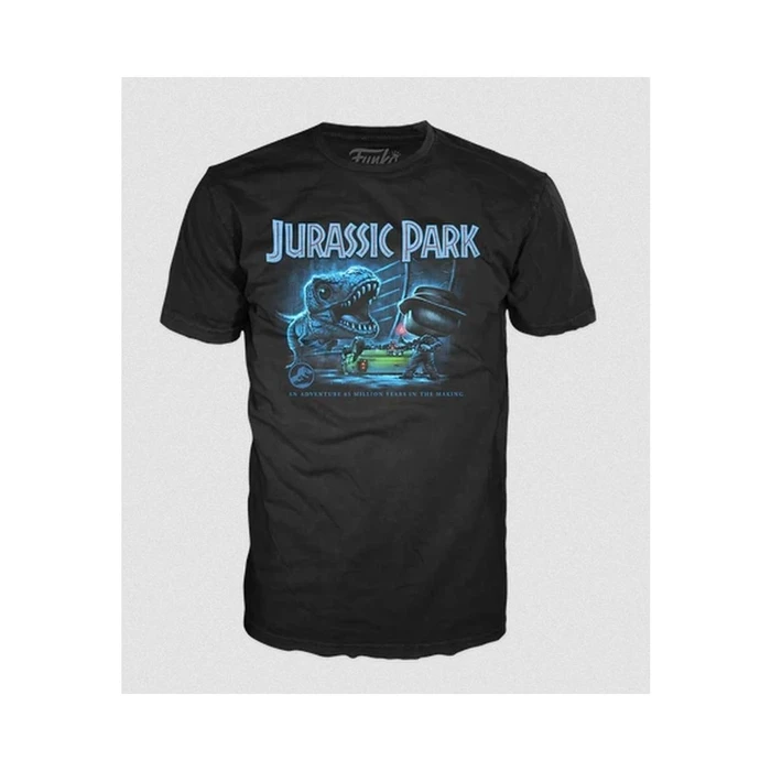 T-Shirt Funko Pop!  Jurassic Park T-Rex with Jeep (S)