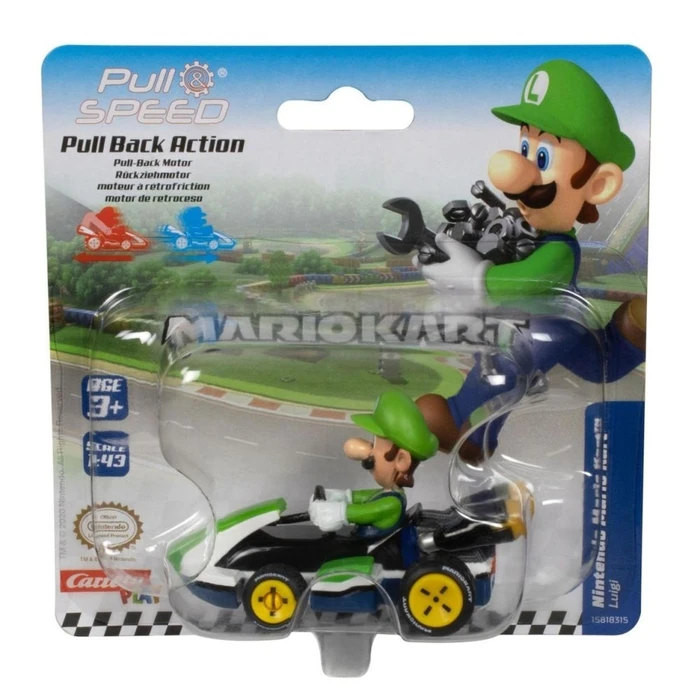 Carrera Pull Speed: Nintendo Mario Kart - Luigi 1:43 (15818315) EN,DE,FR,ES,PT,IT,NL,SE,FI,NO,HU,PL,SK,CZ,BG Pack / Blister Pack