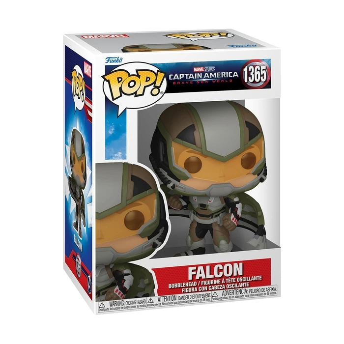 Funko Pop Marvel Captain America Brave New World Falcon Bobble Head Vinyl Figure