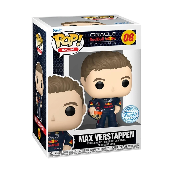Funko Pop! Racing: Oracle Red Bull Racing Max Verstappen  with Helm #08 Vinyl Figure