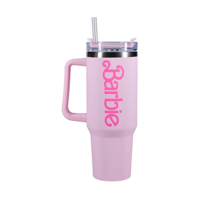 Παγούρι Paladone Barbie XL Multiway Travel Mug with Straw (1200ml)