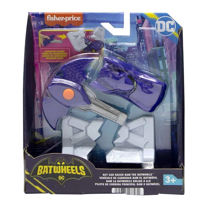 Fisher-Price® DC Batwheels - Key Car Racer Bam the Batmobile Vehicle (HRJ54)