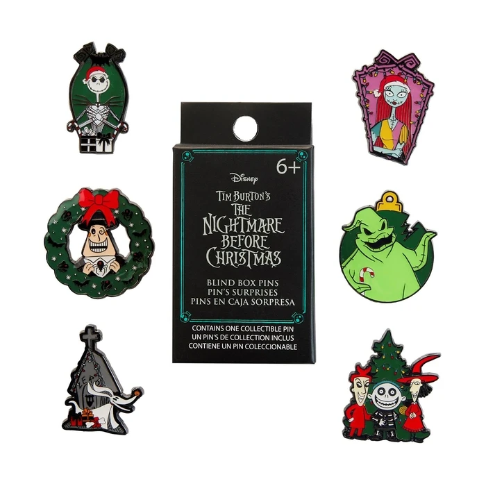 Κονκάρδες Funko Loungefly: Walt Disney - Nightmare Before Christmas Seasonal Blind Box Enamel