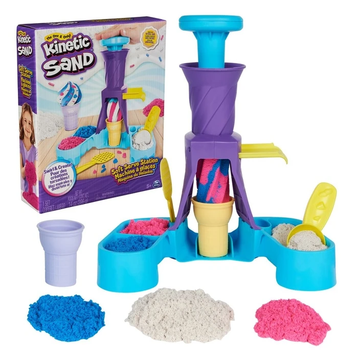 Πλαστελίνη Spin Master Kinetic Sand - Soft Serve Station (6068385)