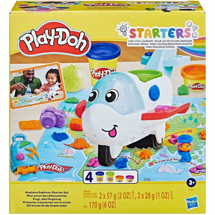 Πλαστελίνη Hasbro Play-Doh: Starters - Airplane Explorer Starter Set (F8804)