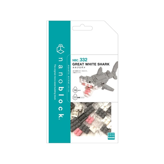 Φιγούρα Τουβλάκια Bandai Nanoblock  Animal White Shark Building Block Figure (NBC332)