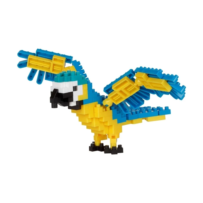 Φιγούρα Τουβλάκια Bandai Nanoblock  Animal Perroquet bleu et jaune Building Block Figure (NBC343)