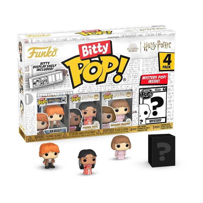 Φιγούρα Funko Bitty Pop! 4-Pack: Harry Potter Goblet of Fire Ron Weasley, Padma Patil, Madame Maxim, Mystery Pop! Vinyl Figures