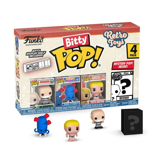 Φιγούρα Funko Bitty Pop! 4-Pack: Retro Toys: Mr. Monopoly Vinyl Figures