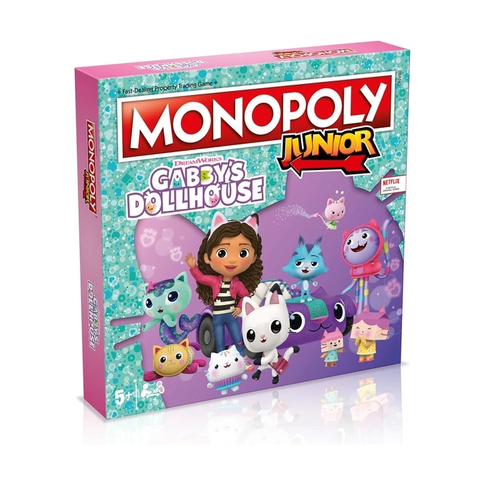 Επιτραπέζιο παιχνίδι Winning Moves Monopoly Junior: Gabby's Dollhouse Επιτραπέζιο (Ελληνική Γλώσσα) (WM04157)