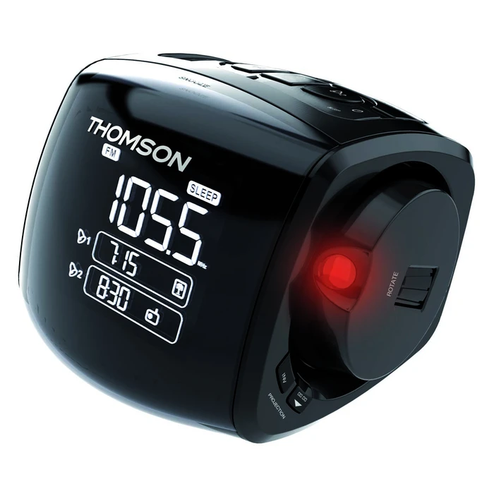 Ρολόι Ξυπνητήρι Thomson With Projector Black Cp280