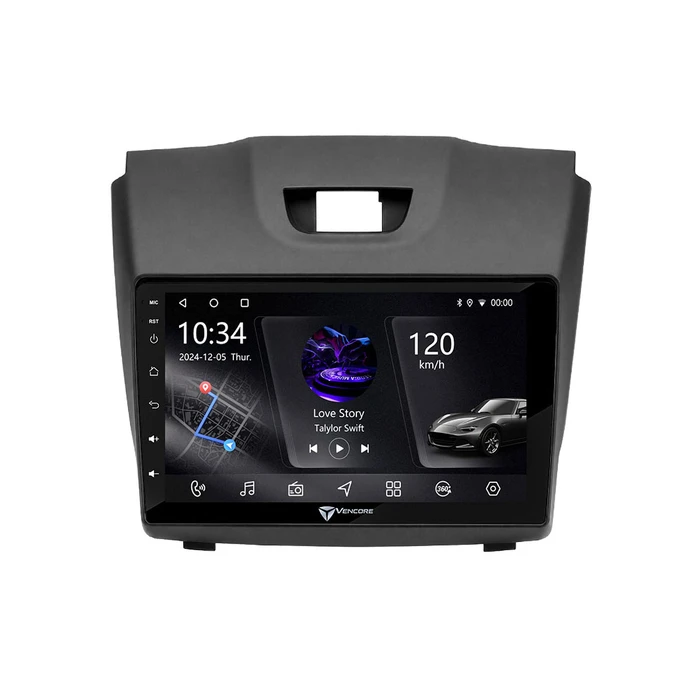 VenCore 3236-10005-0588B - Οθόνη Multimedia Android 15 9" IPS για Isuzu D-MAX 2012-2019 με CarPlay/Android Auto και CANbus - Μαύρη