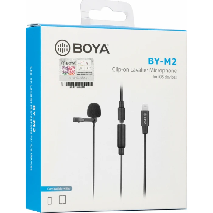 Mικρόφωνο BOYA BY-M2 Omni Directional Lavalier