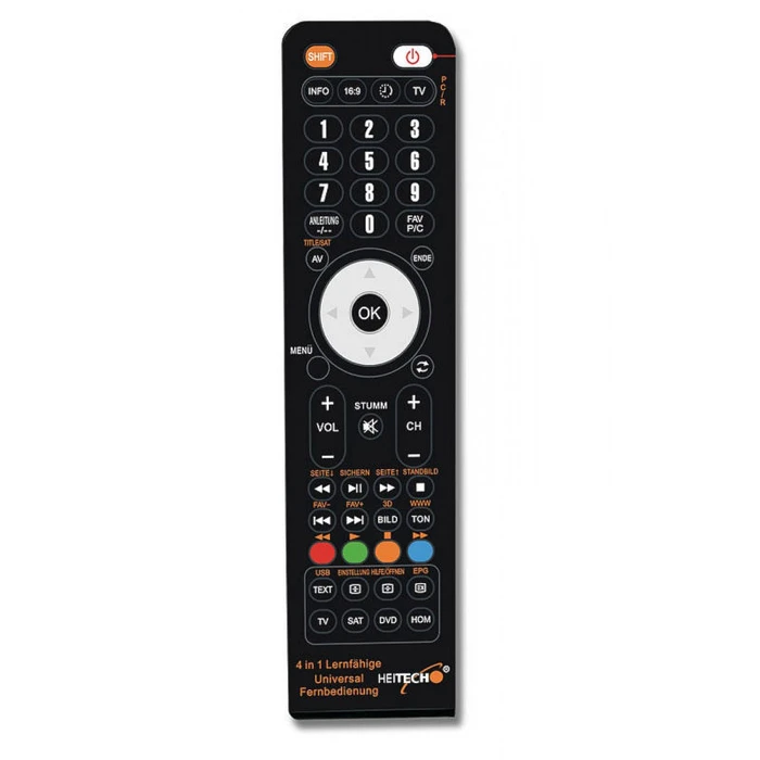 Τηλεχειριστήριο Τηλεόρασης Heitech 10000081 Universal 4 Σε 1