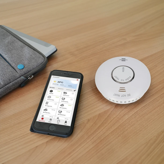 Ανιχνευτής καπνού Smart WIFI με alarm 1290090010 BRENNENSTUHL