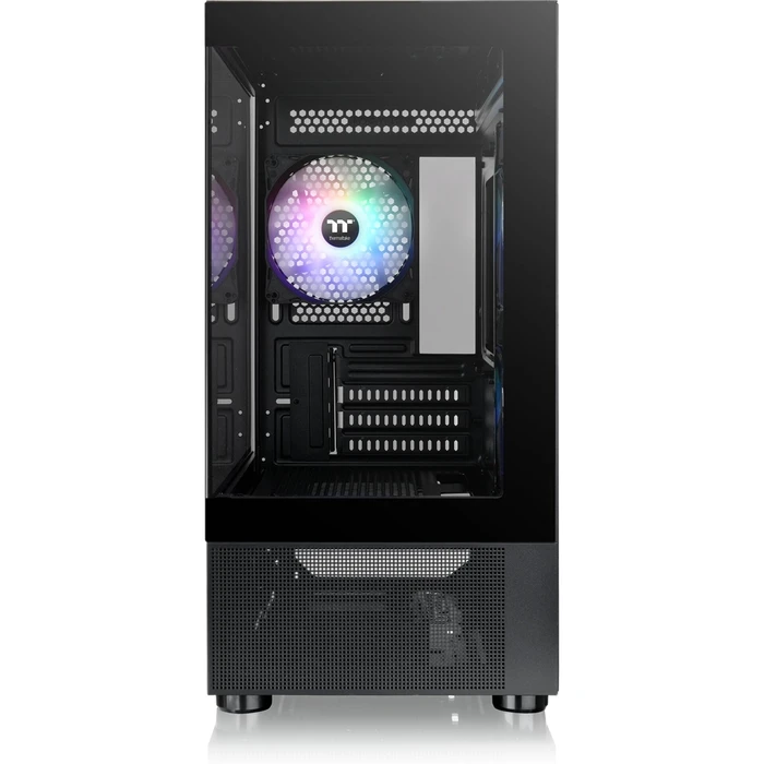 Thermaltake View 170 TG Gaming Micro Tower Computer Case with Side Window and ARGB Lighting - Black