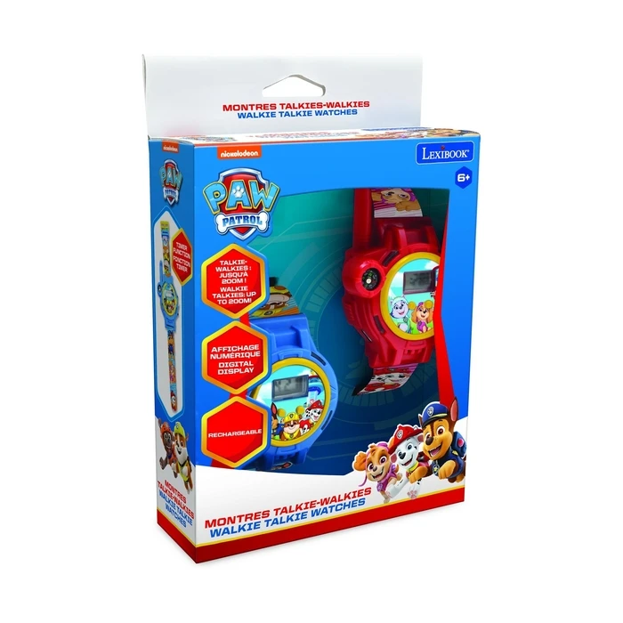Lexibook Ρολόι Walkie Talkie Paw Patrol 2 σε 1 για 6+ ετών (2 τεμάχια) DMWTW1PA